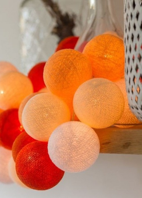Гірлянда кульки-ліхтарики CBL ORANGE 35 шт. від USB, 4 м Cotton Ball Lights (257960476)