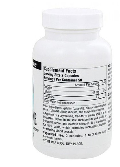 L-Arginine 500 mg 100 Caps Source Naturals (257342550)