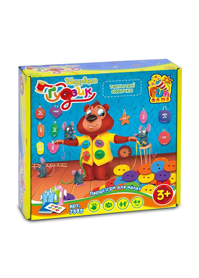 Настольная игра - "Шнуровка и Пуговица" цвет разноцветный ЦБ-00239158 Fun Game (271824845)