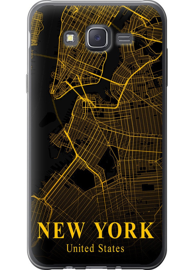 Силиконовый чехол 'New York v2' для Endorphone Samsung Galaxy J7 J700H (258173706)