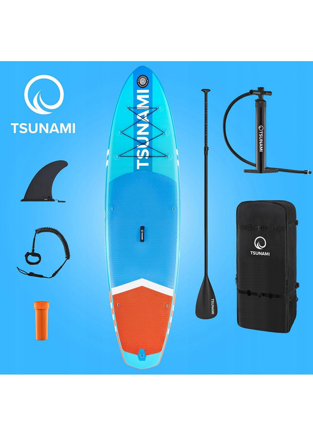 Надувна SUP дошка TSUNAMI 320 см з веслом Lagoon T02 No Brand (261241674)