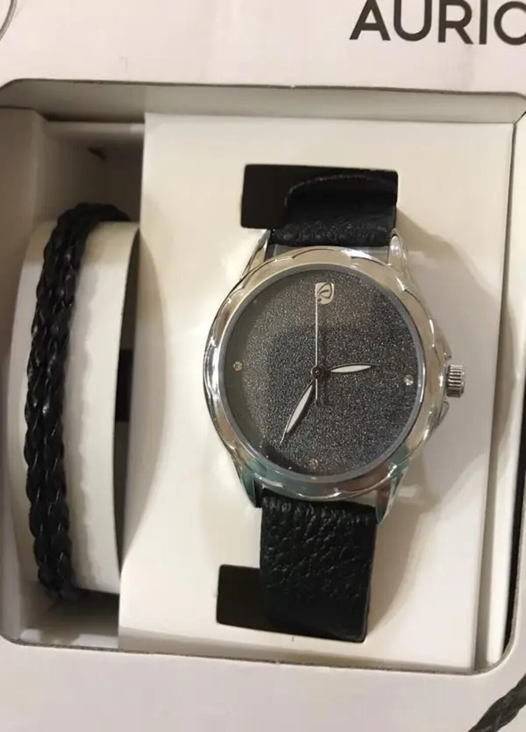 Жіночий годинник + чорний браслет Auriol (259660250)