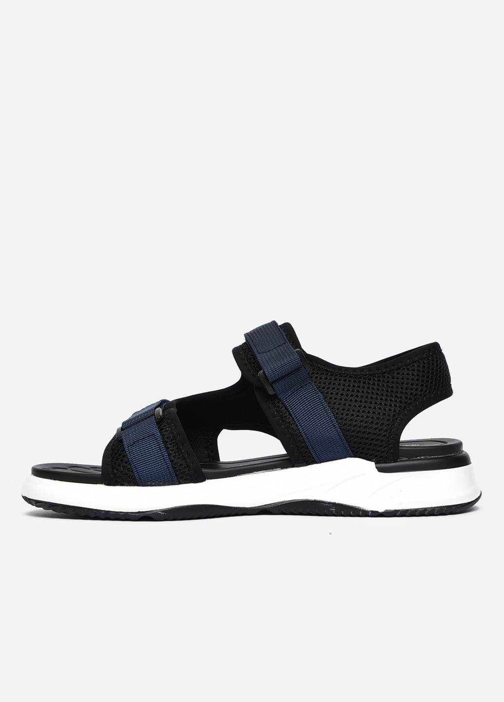 Пляжные сандалии мужские чорно-синего цвета текстиль Let's Shop
