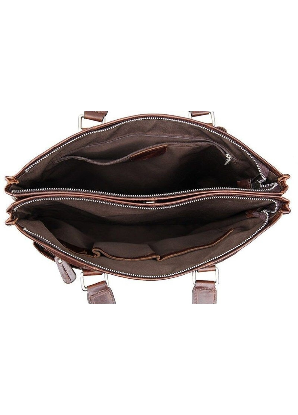 Чоловіча шкіряна сумка 14399 Темно-коричневий Vintage (262891657)