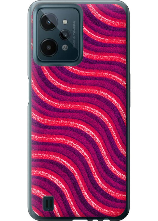 Силиконовый чехол 'Волнистые линии v2' для Endorphone Realme C31 (257795787)