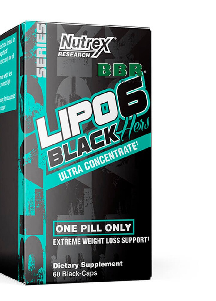 Жиросжигатель Lipo-6 Black Hers Ultra Concentrate 60 caps Nutrex (259787285)