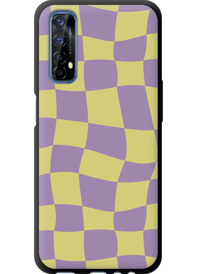TPU черный чехол 'Квадраты v2' для Endorphone Realme 7 (257798196)