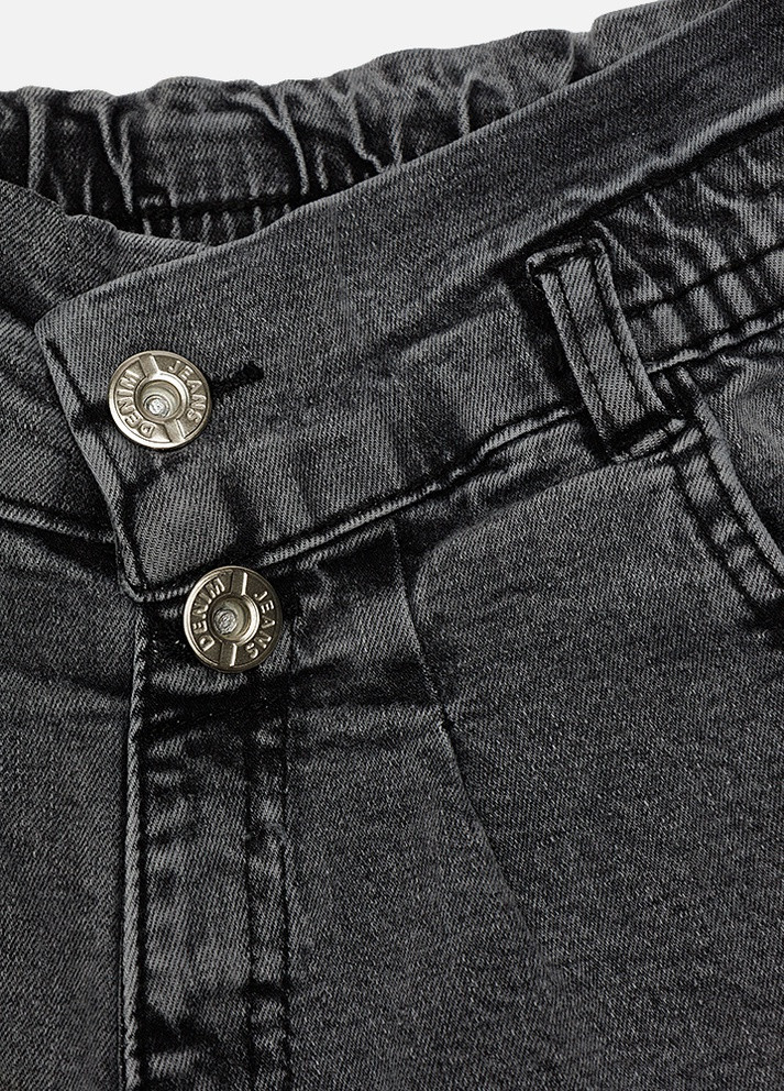Шорти джинсові для дівчинки колір сірий ЦБ-00221949 Hiwro (259786089)