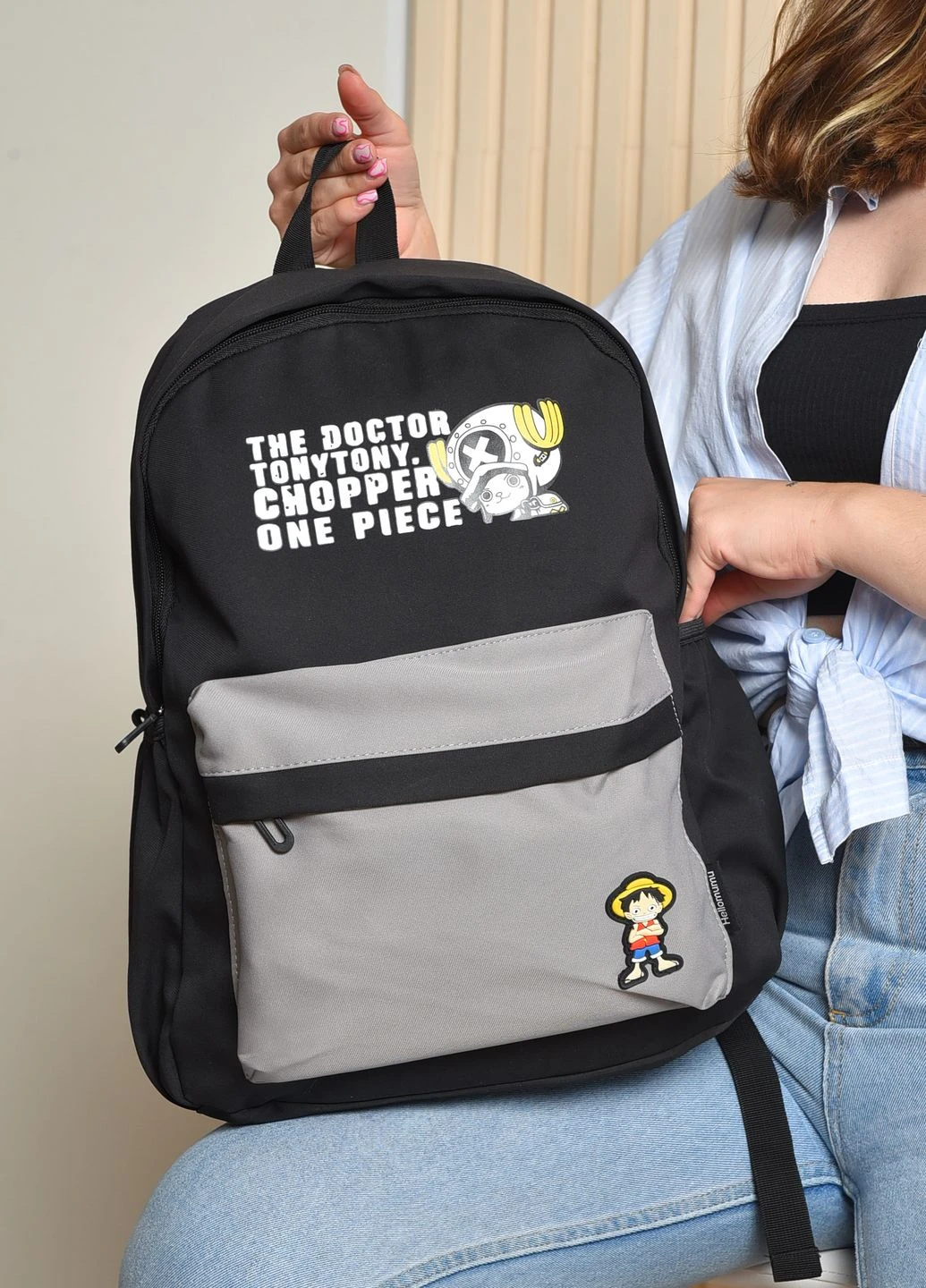 Рюкзак жіночий з малюнком чорного кольору Let's Shop (260084237)