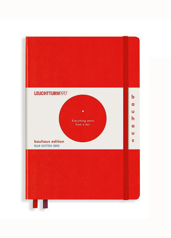 Блокнот, Bauhaus Edition, Середній, червоний, крапка Leuchtturm1917 (269901112)