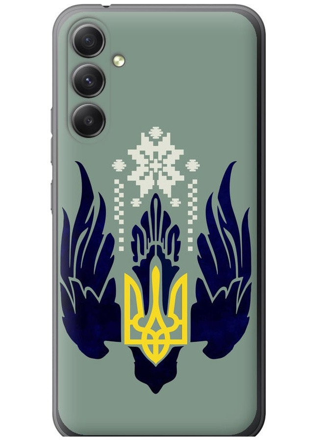 Силіконовий чохол 'Тризуб із крилами' для Endorphone Samsung Galaxy A34 A346E (259943717)