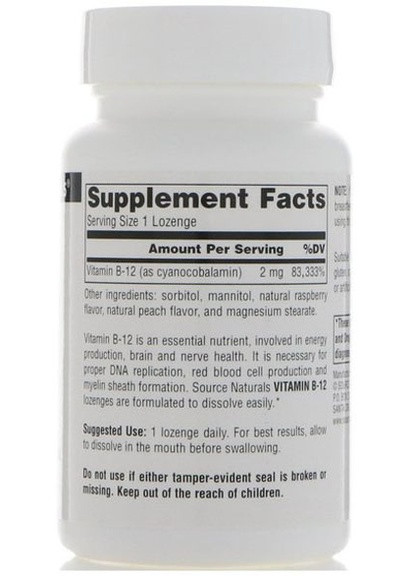 Vitamine B-6 500 mg 100 Tabs Source Naturals (256719666)