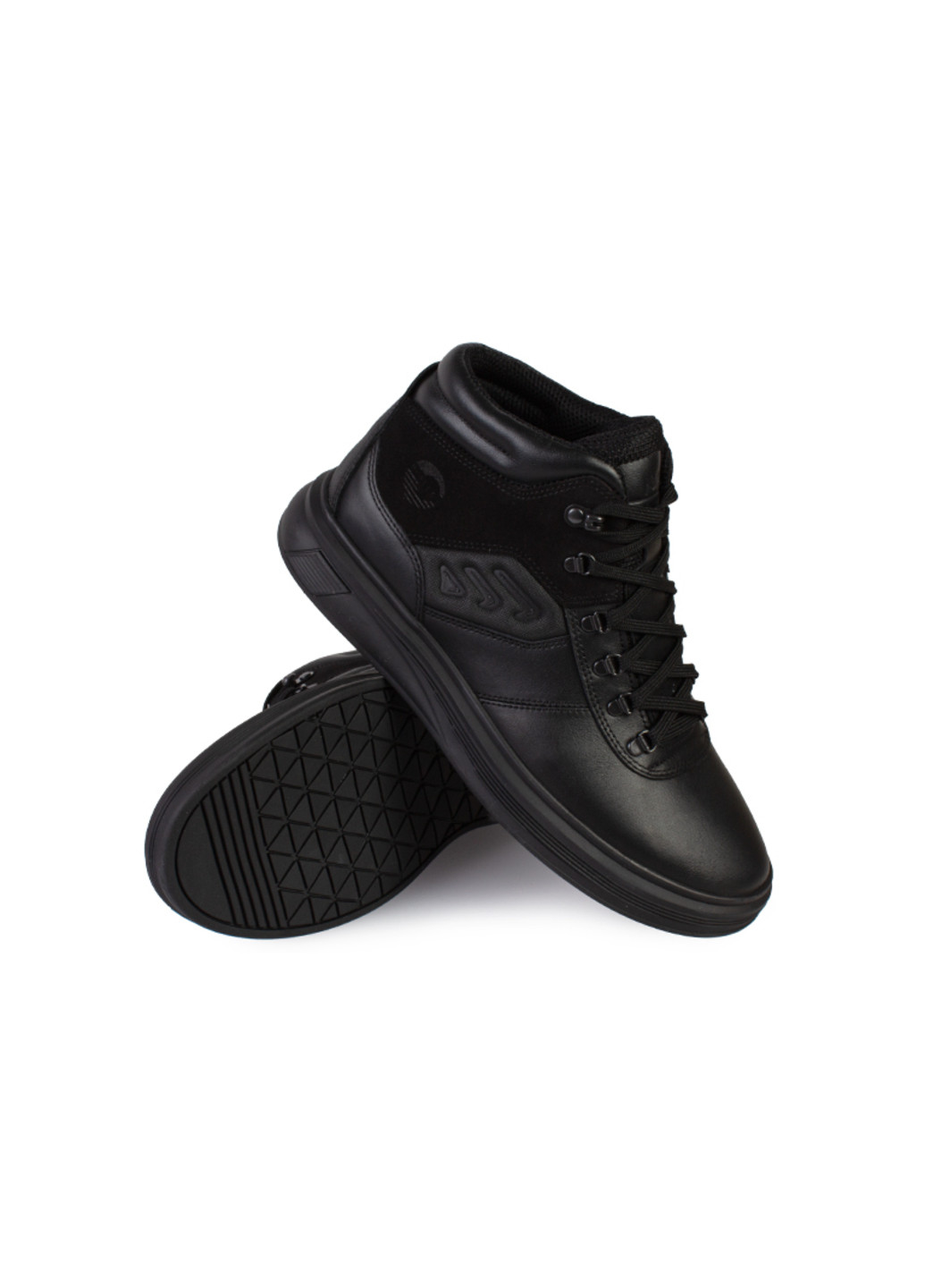 Черные зимние ботинки мужские бренда 9501078_(1) ModaMilano