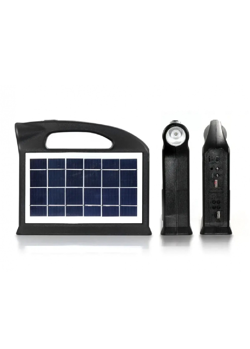 Фонарь портативный на солнечной батарее c Power bank FM радио солнечная зарядная станция 2 лампы в комплекте (474010-Prob) Unbranded (257155266)