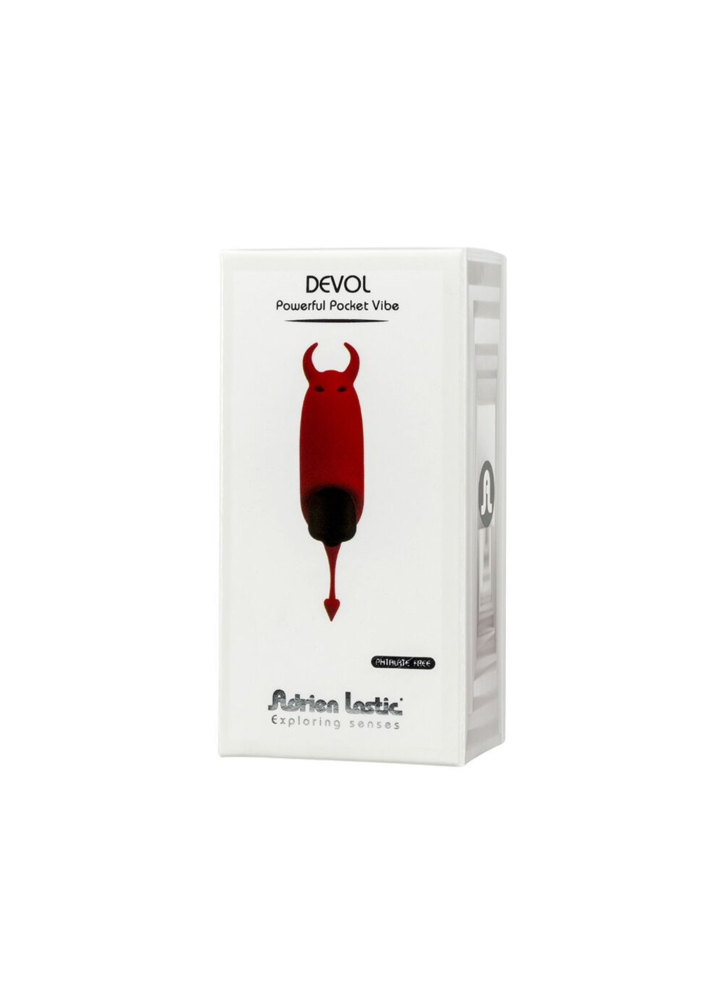 Вибропуля Pocket Vibe Devol с хвостиком и рожками Adrien Lastic (276390038)
