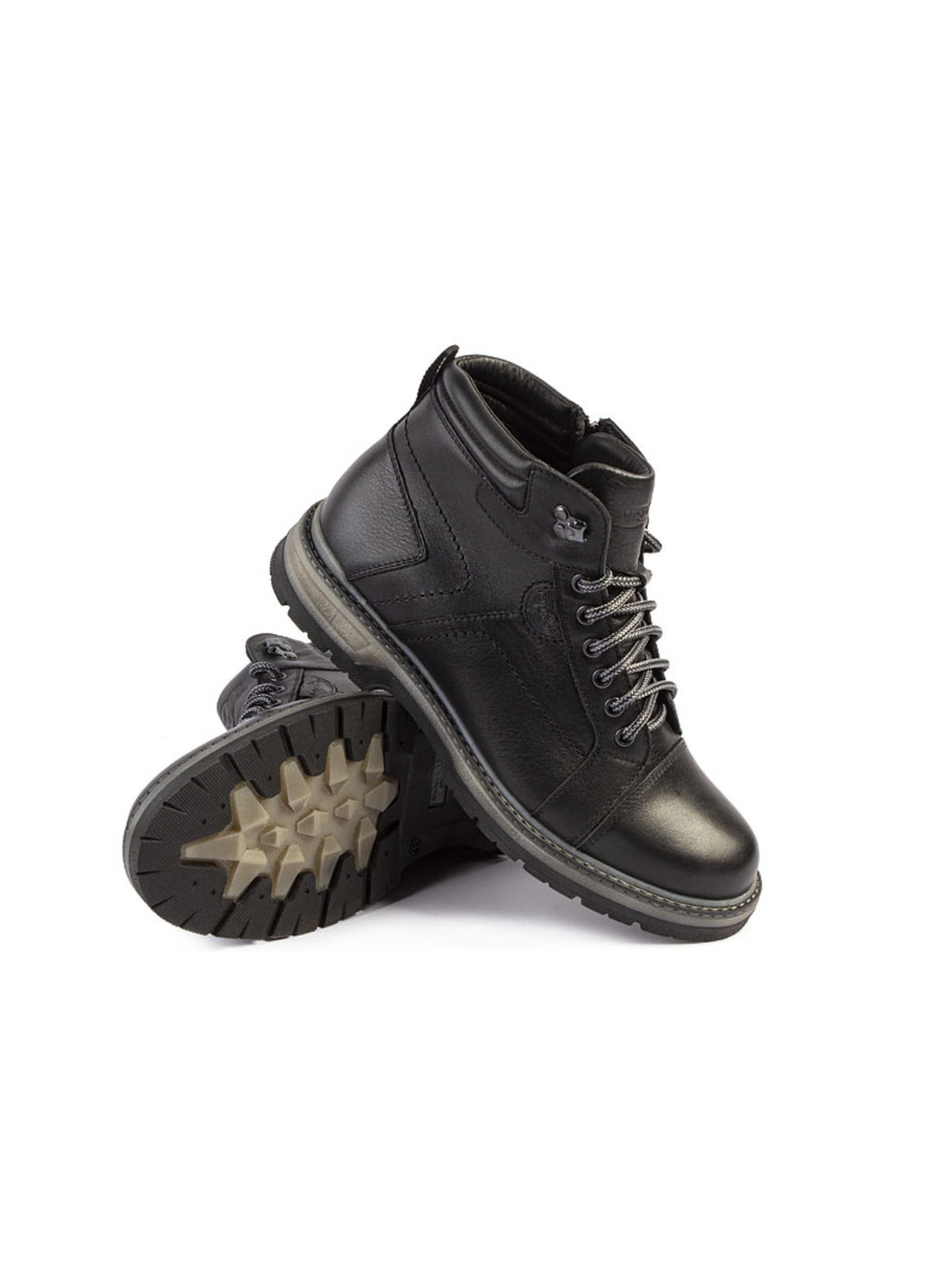 Черные зимние ботинки мужские бренда 9500866_(1) ModaMilano