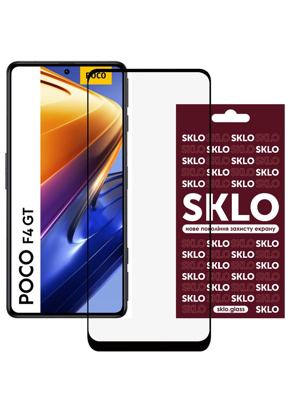 Захисне скло 3D (full glue) для Xiaomi Poco F4 GT SKLO (262294035)