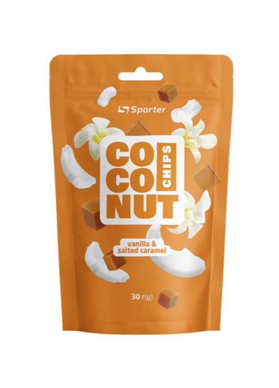 Coconut Chips 30 g Vanilla & Salted Caramel Sporter (258499674)