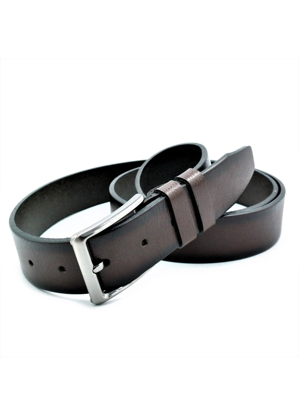 Шкіряний чоловічий ремінь Колір Коричневий Weatro mk-35tur-0010 Le-Mon (272596910)