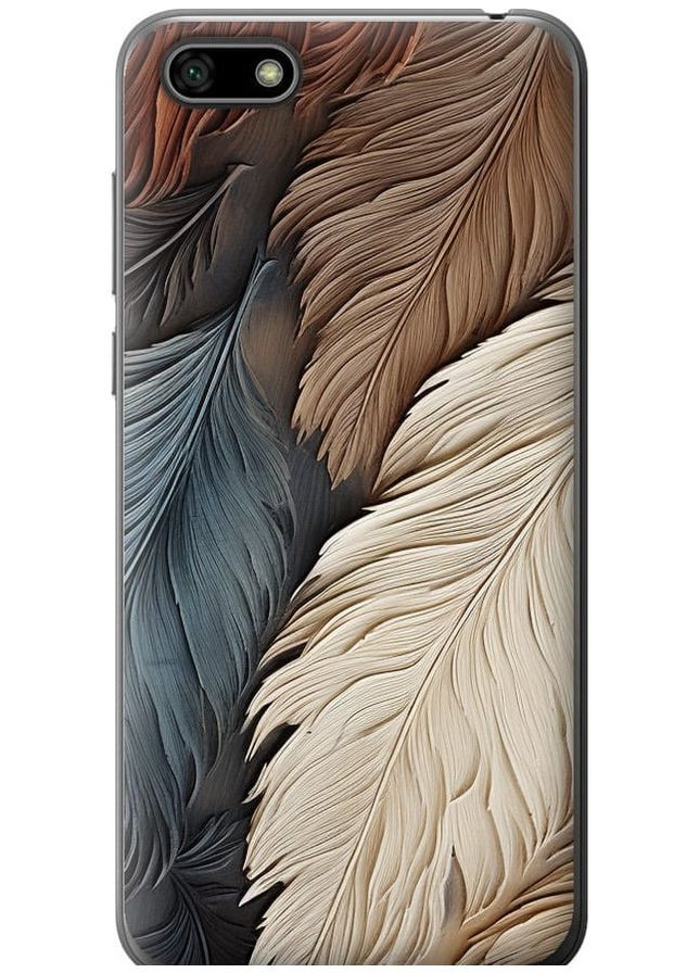 Силіконовий чохол 'Листя в стилі бохо' для Endorphone Huawei Honor 7A (265395306)