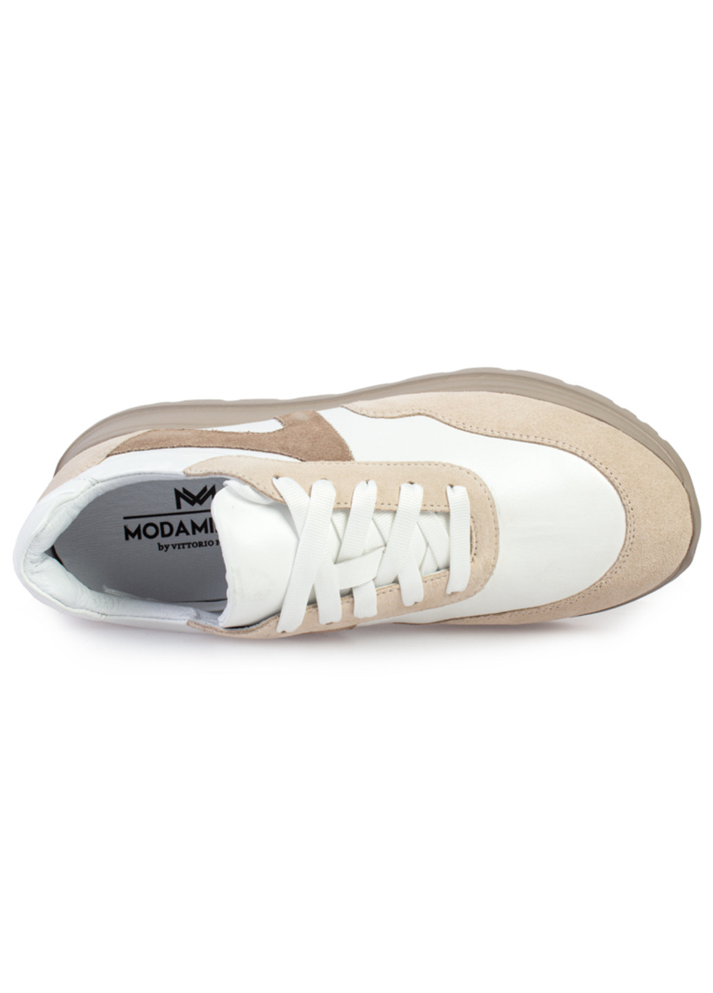 Белые демисезонные кроссовки женские бренда 8200312_(1) ModaMilano