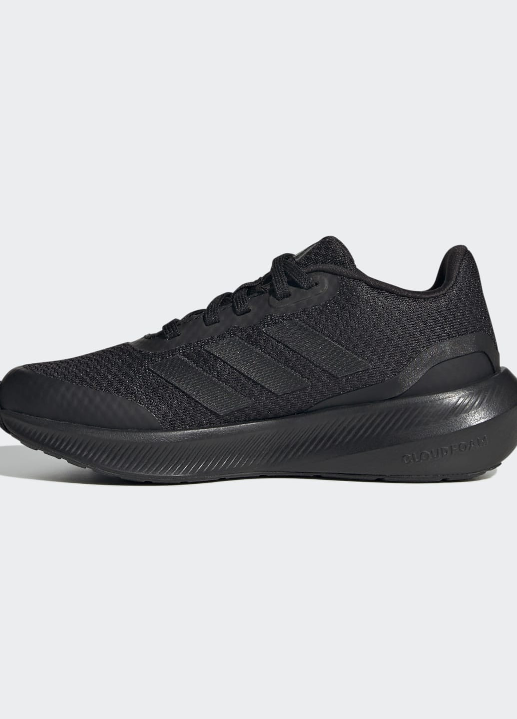 Черные всесезонные беговые кроссовки runfalcon 3 lace adidas