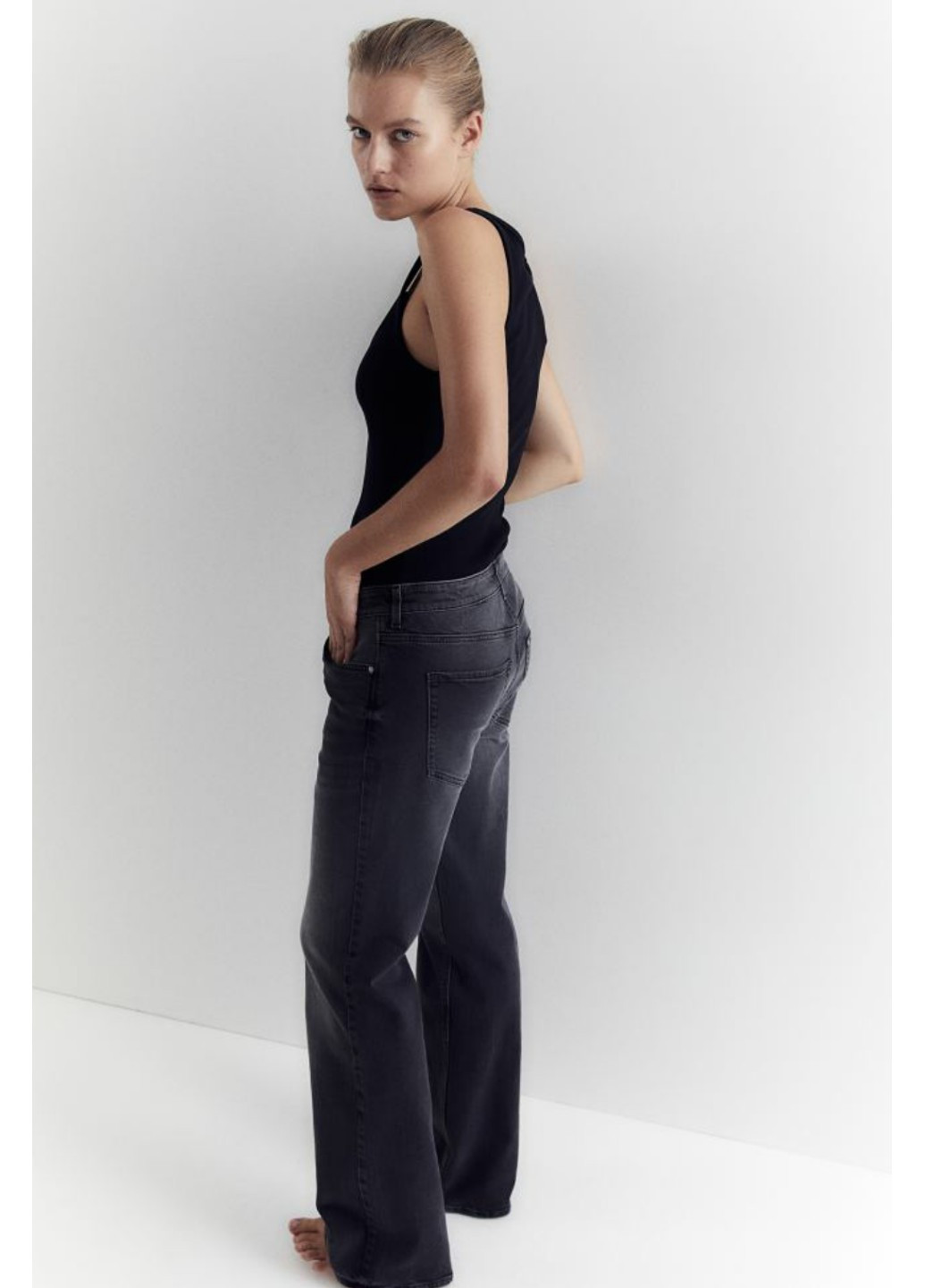 Жіночі джинси Bootcuut night (56291) W36 Сірі H&M - (267223091)