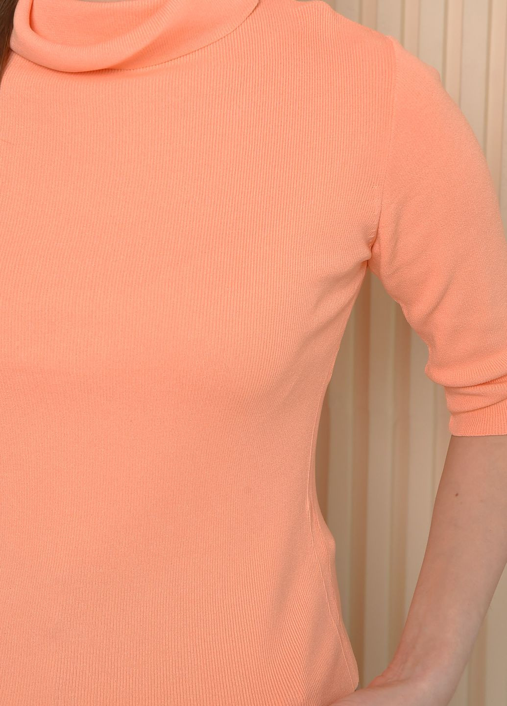 Гольф женский американка персикового цвета размер 42-44 Let's Shop (264912240)