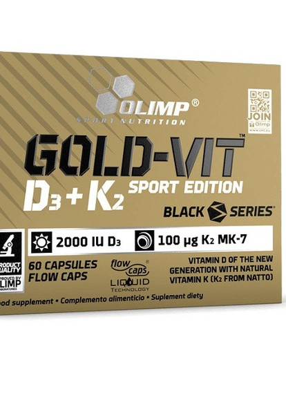 Olimp Nutrition Gold Omega 3 D3 + K2 Sport Edition 60 Caps Olimp Sport Nutrition (256721815)