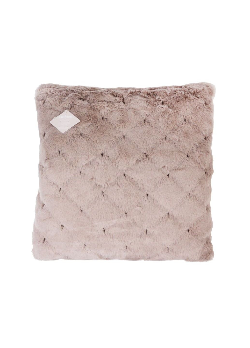 Декоративная подушка в ромбе 45х45 см бежевая Lidl (276254525)