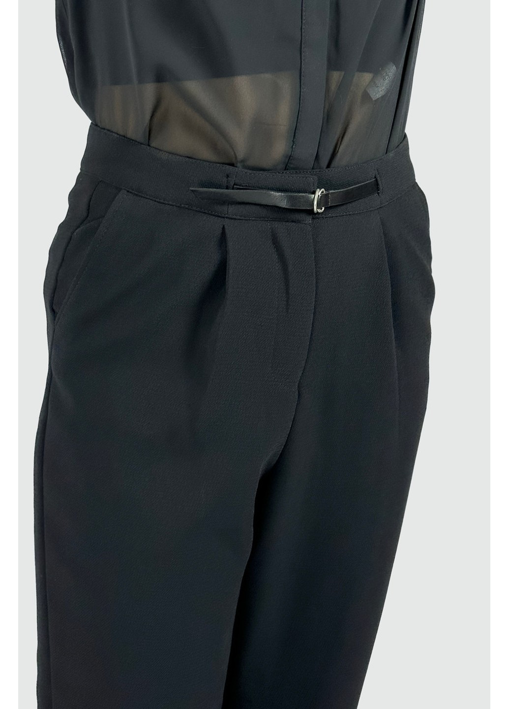 Черные классические летние укороченные брюки Pull & Bear