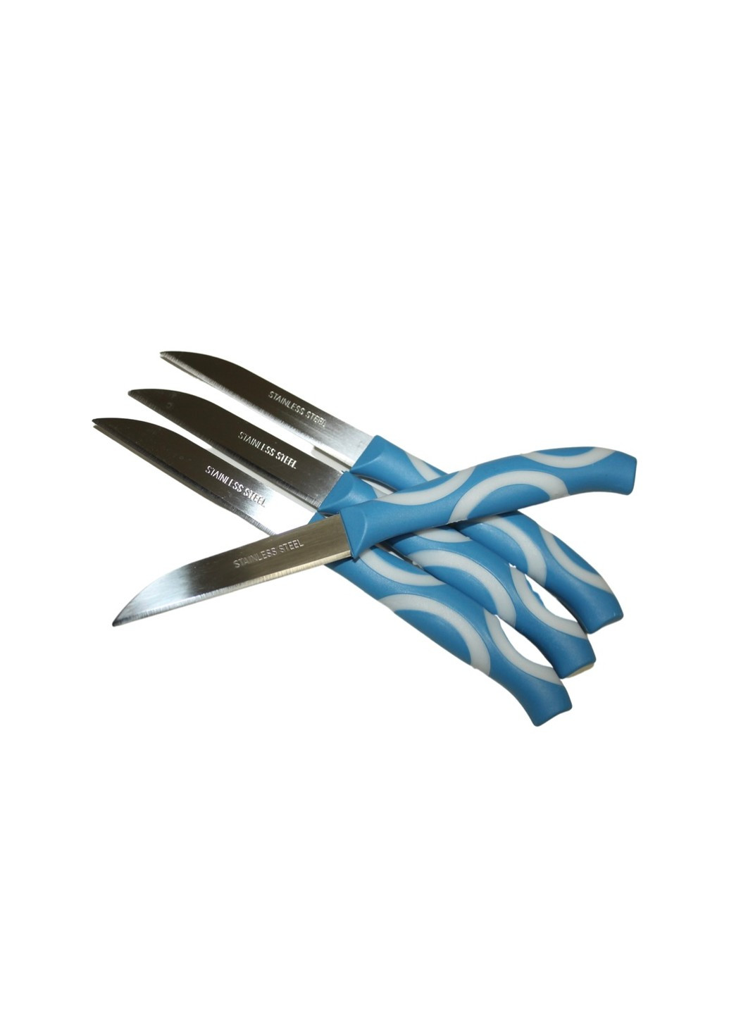 Ножі для картоплі із пластмасовою ручкою набір 12шт/15.5см/6.5см FROM FACTORY (260744700)