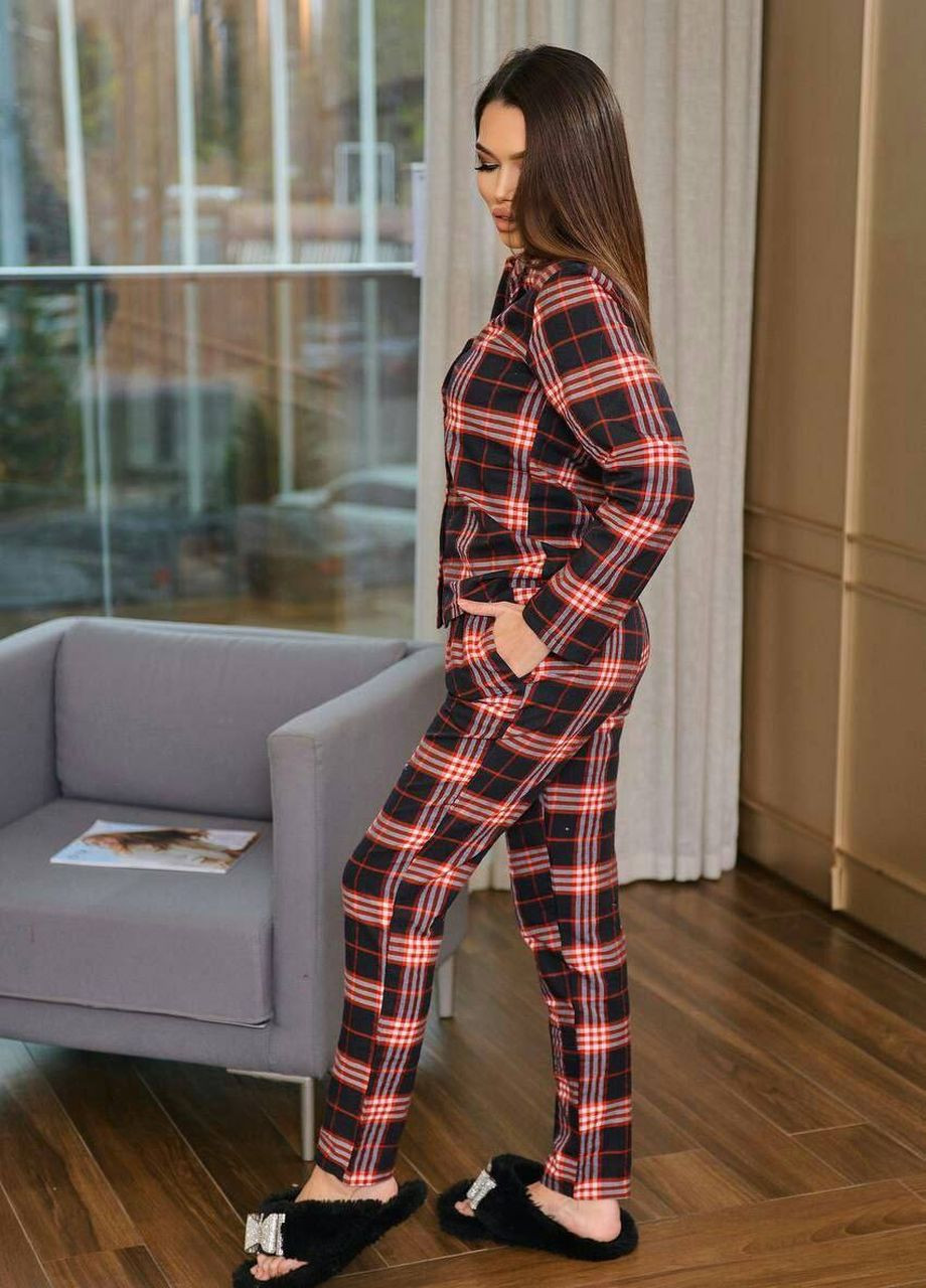Комбинированная всесезон пижама кофта + брюки Garna