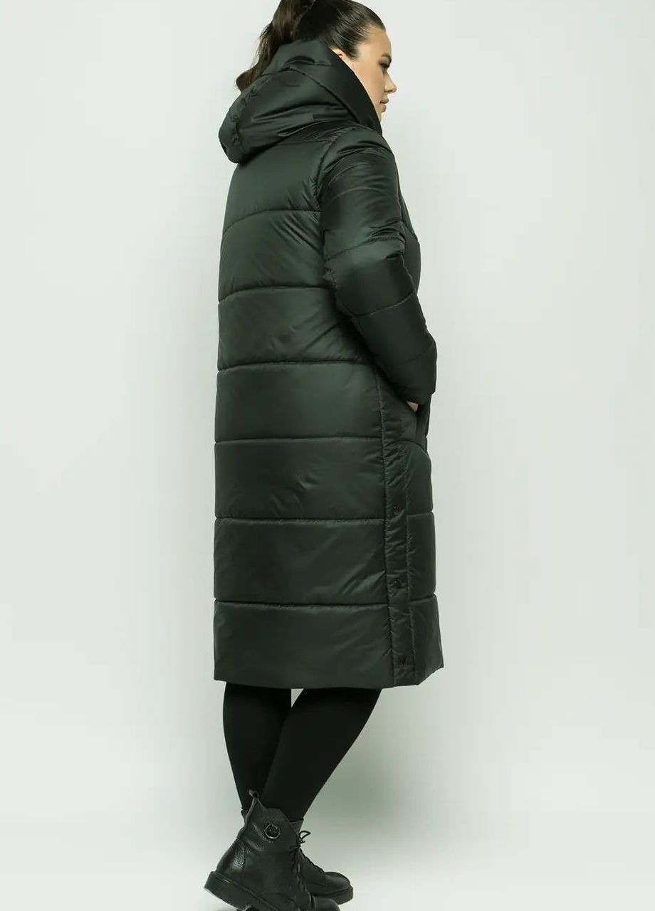 Зелена зимня зимова куртка жіноча великого розміру SK