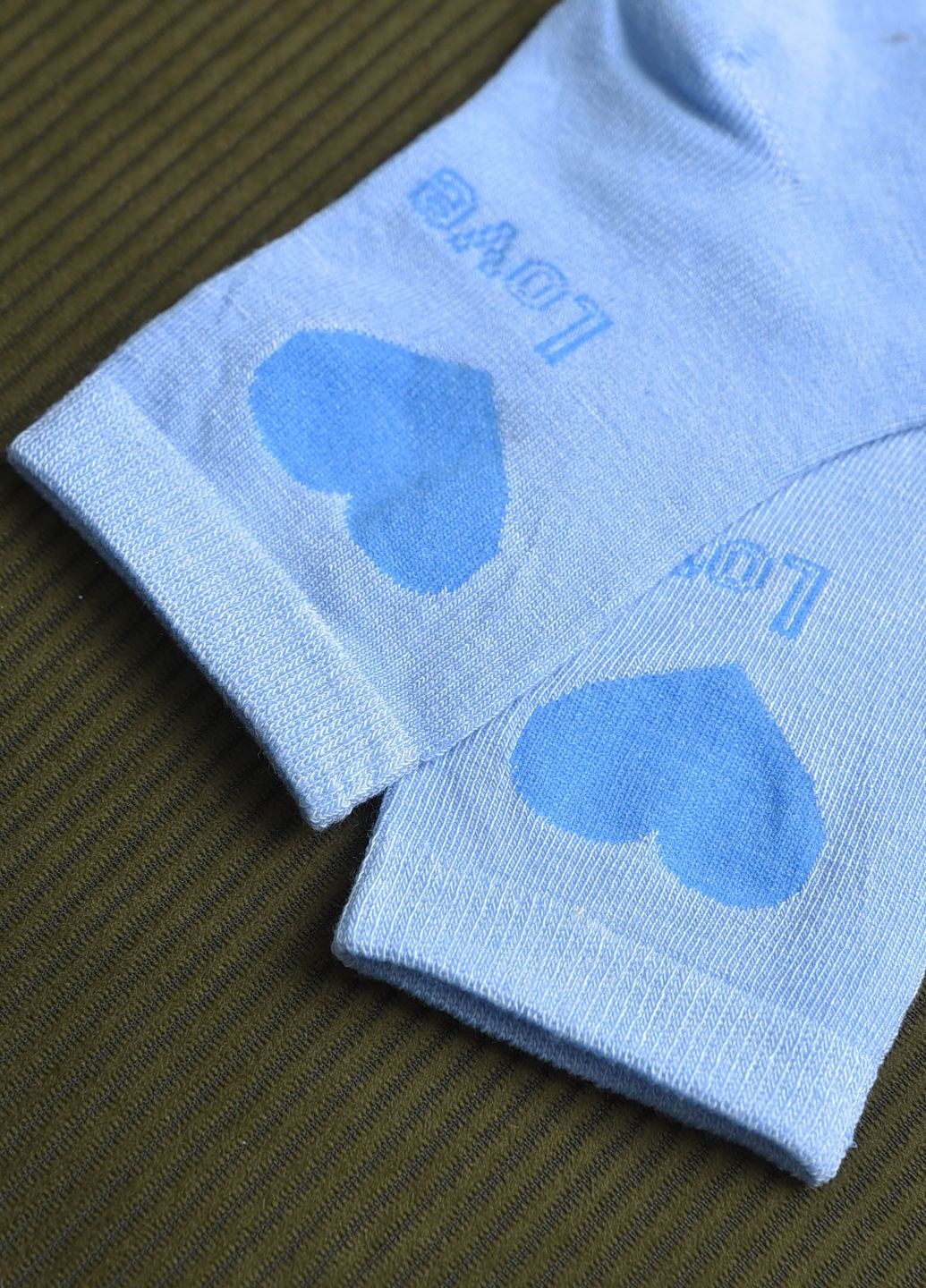 Носки для девочки голубого цвета с рисунком Let's Shop (269387553)