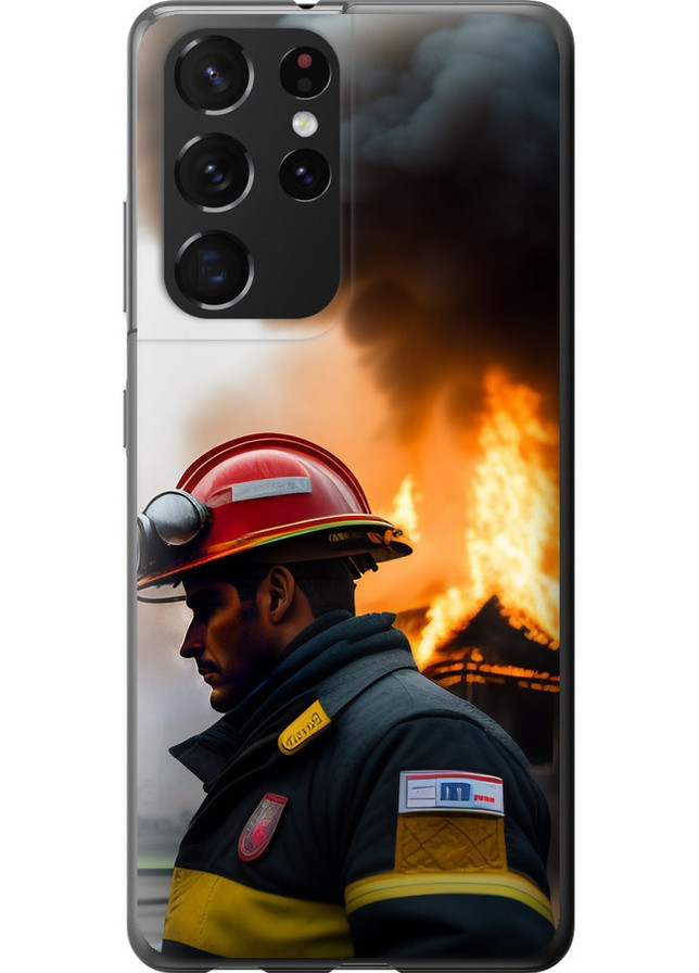 Силиконовый чехол 'Пожарник' для Samsung Galaxy S21 Ultra (5G) Endorphone Samsung Galaxy S21 Ultra (5G) (258216735)