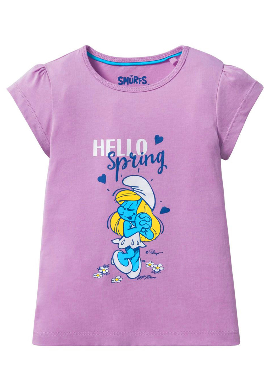 Комбинированная футболки для девочки (4 шт) Smurfs