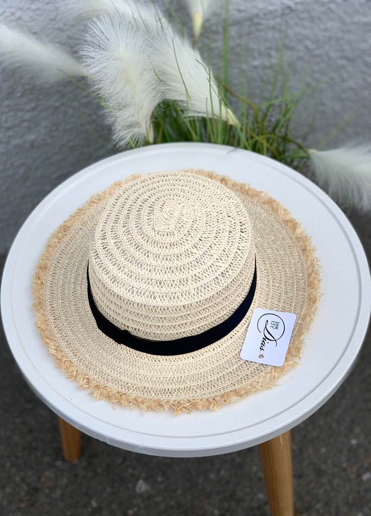 Шляпа соломенная прозрачная с бахромой Look by Dias (258590234)