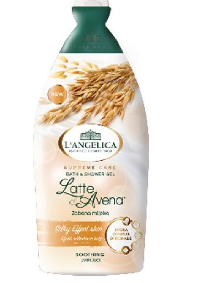 Гель для душу з вівсяним молоком Latte d'Avenna 500 мл L'Angelica (265628899)