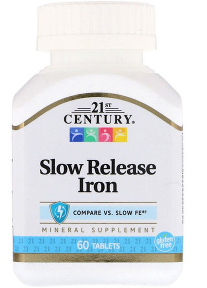 Slow Release Iron 45 mg 60 Tabs 21st Century (256724573)