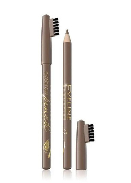 Контурний олівець для брів Cosmetics "Eyebrow Pencil" світло-коричневий 1.2 г Eveline (258576637)