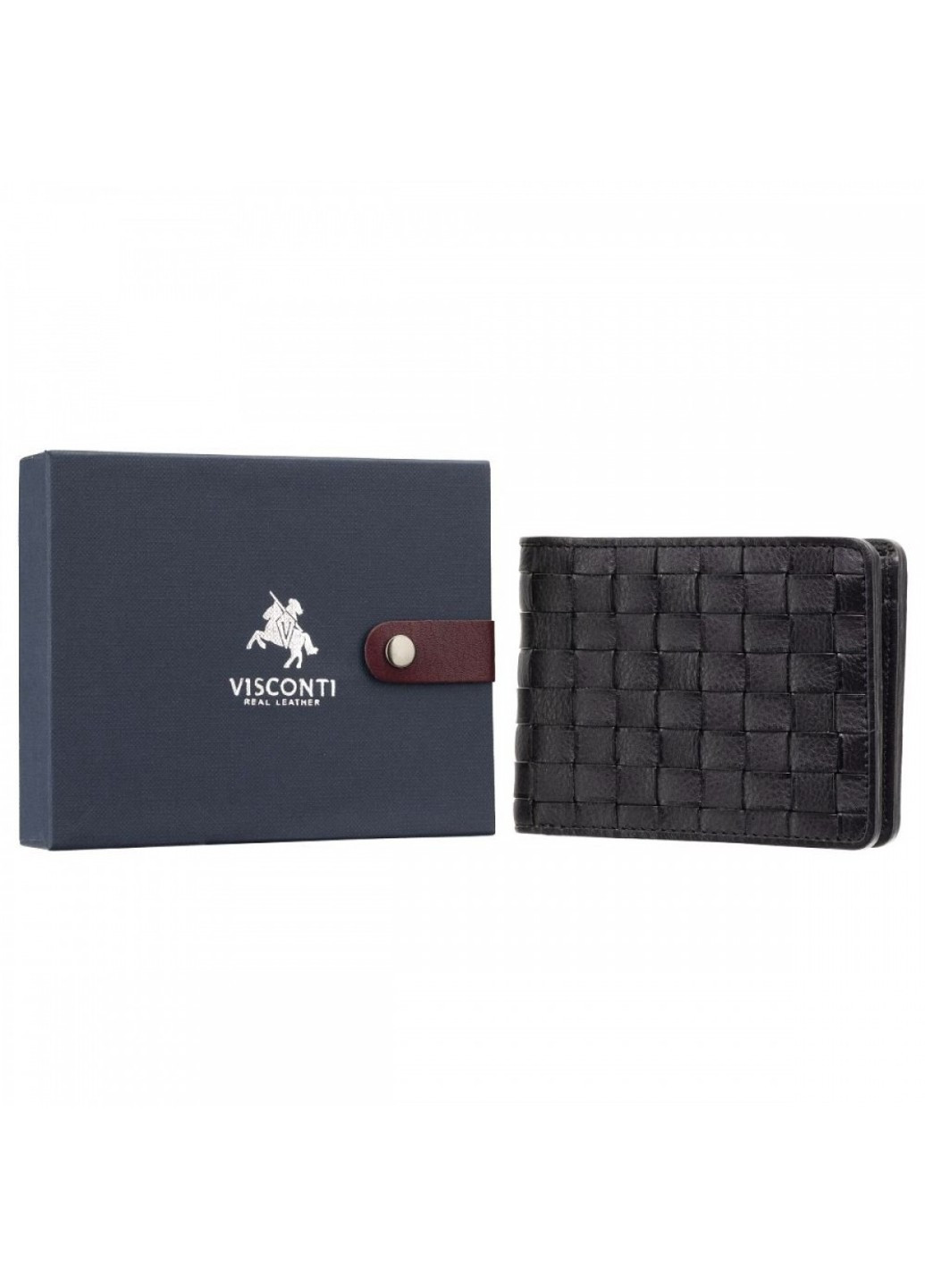Мужской кожаный кошелек PT107 Sergio (Black) Visconti (261856032)