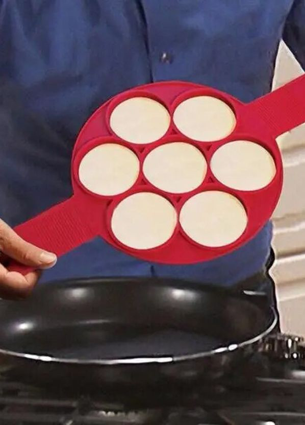 Силиконовая форма для приготовления оладий и яичницы Cake Maker A-Plus (273208690)