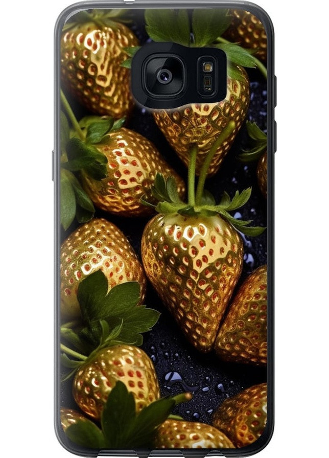 Силиконовый чехол 'Золотая клубника' для Endorphone Samsung Galaxy S7 Edge G935F (259321810)