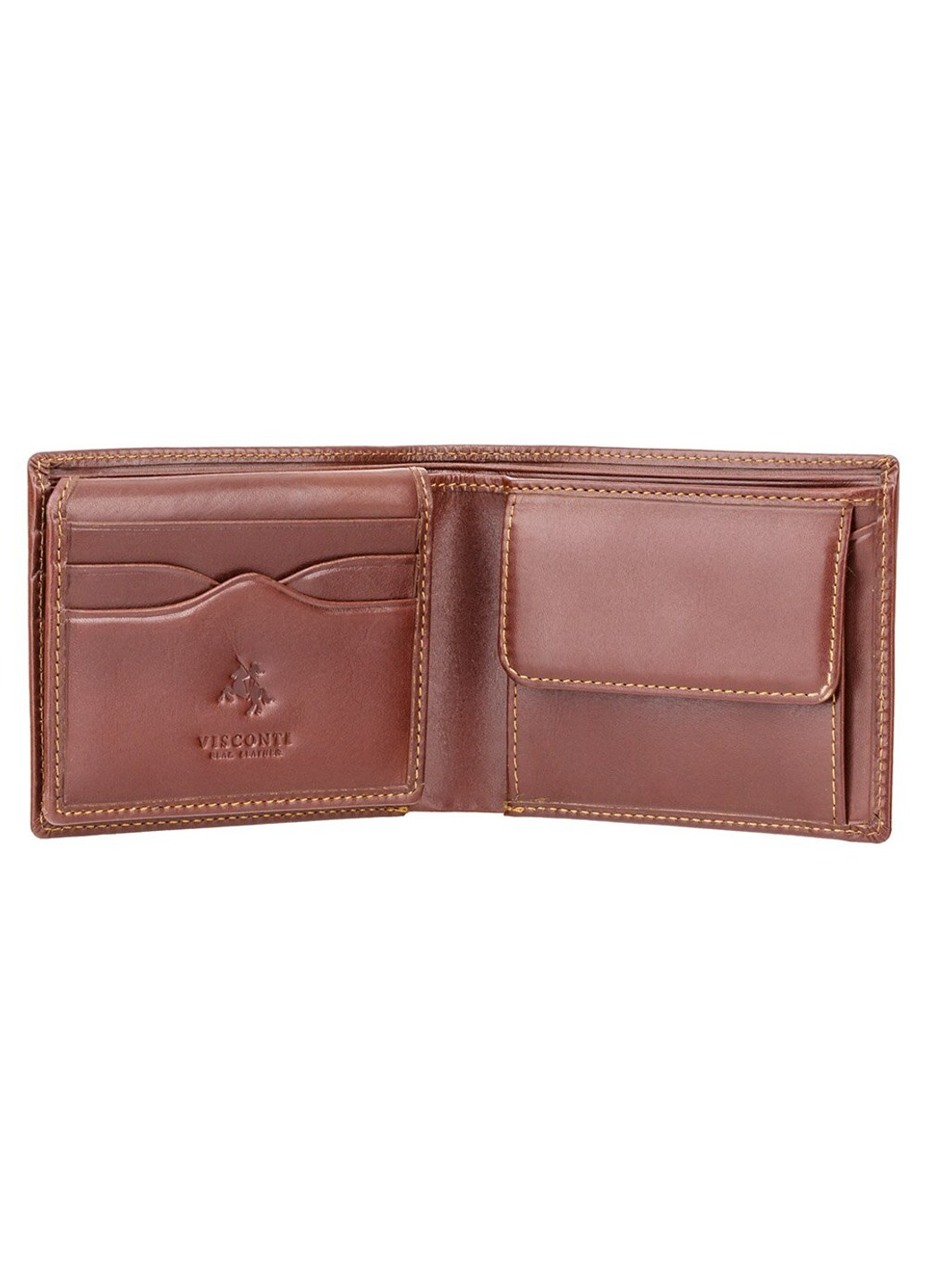 Мужской бумажник LAZIO MZ-4 коричневый Visconti (262086577)