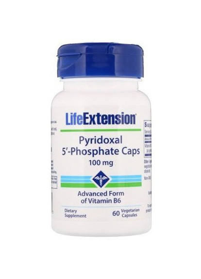Pyridoxal 5'-Phosphate 100 mg 60 Veg Caps Life Extension (256725042)