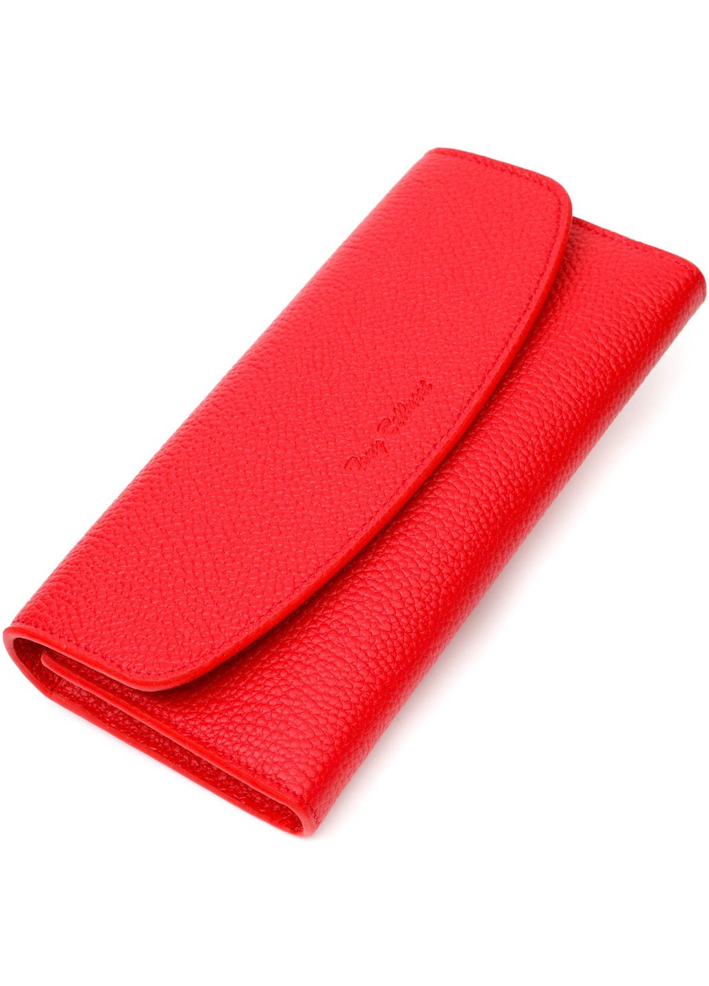 Яркий женский кошелек с монетницей на молнии из натуральной кожи 21969 Красный Tony Bellucci (262158802)