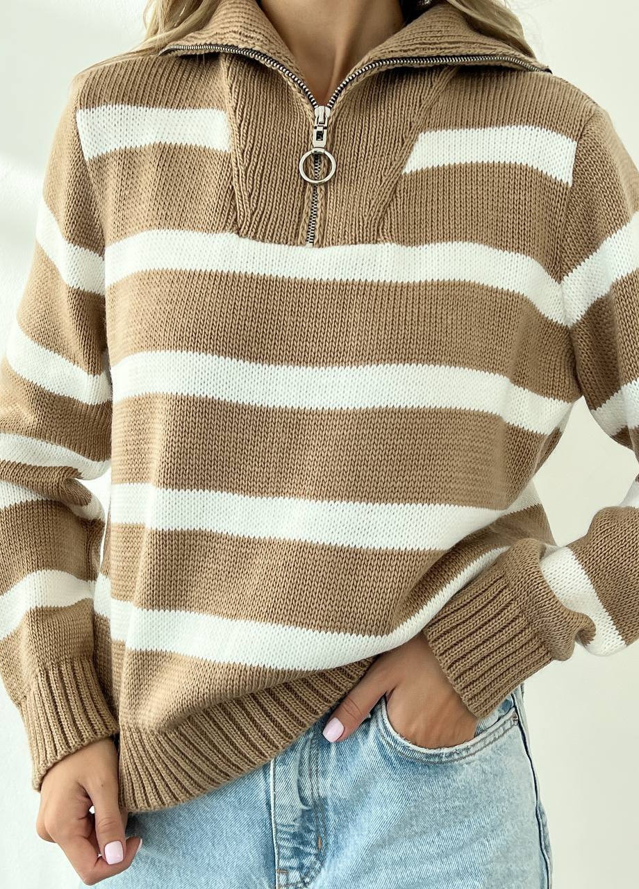 Світло-коричневий демісезонний светр Larionoff
