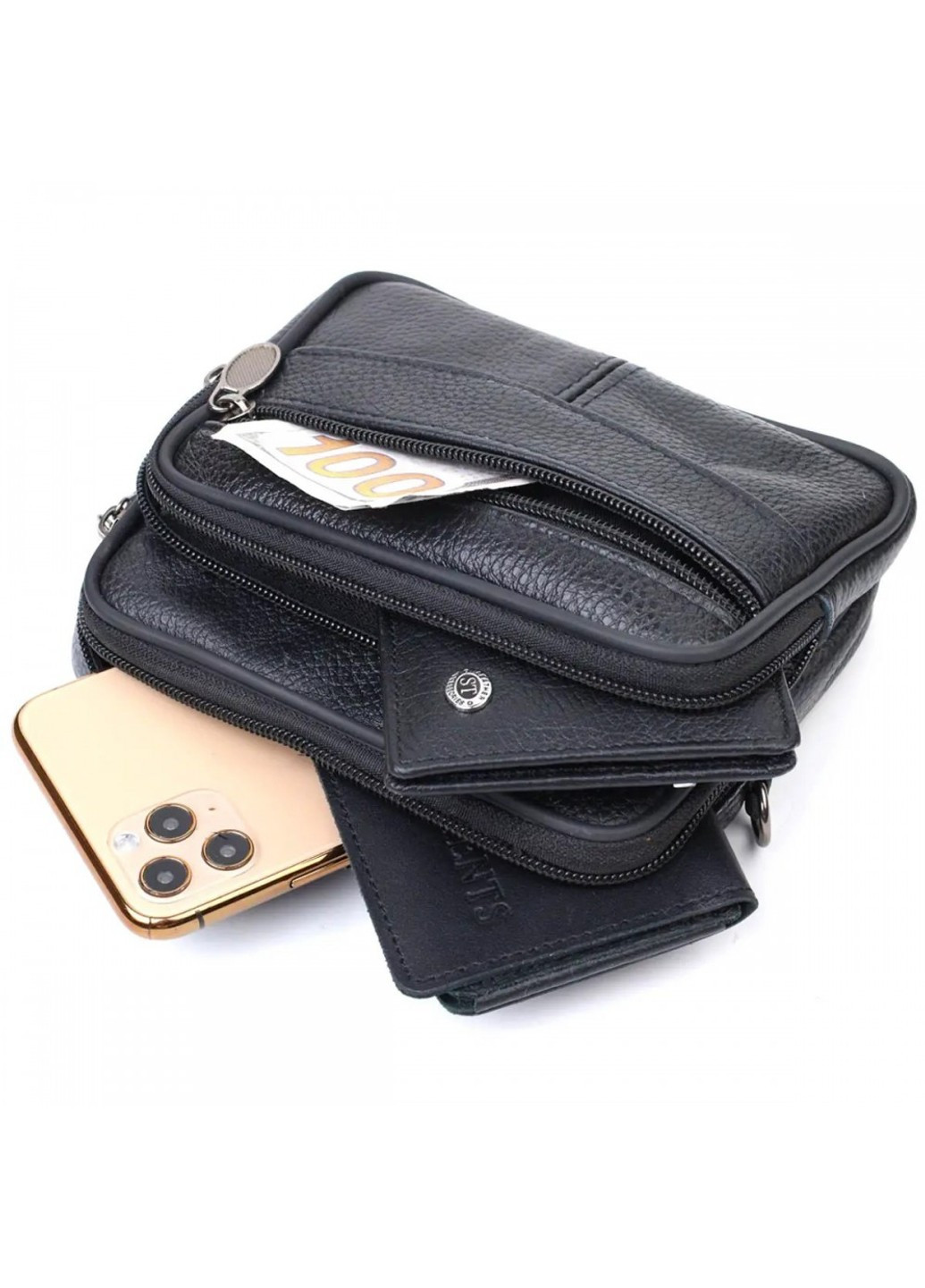 Шкіряна сумка на пояс 21485 Vintage (268121318)