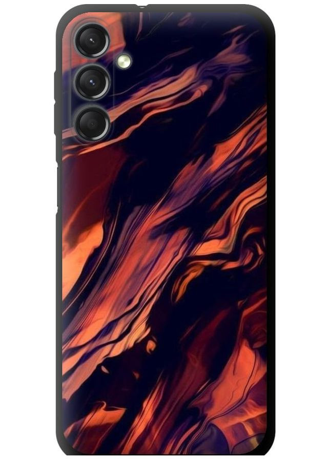 TPU черный чехол 'Черно-оранжевая абстракция' для Endorphone Samsung Galaxy A24 A245F (276314868)